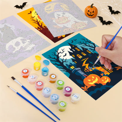 Skeleton Hand and Rose Moon mini paint by numbers – image 12