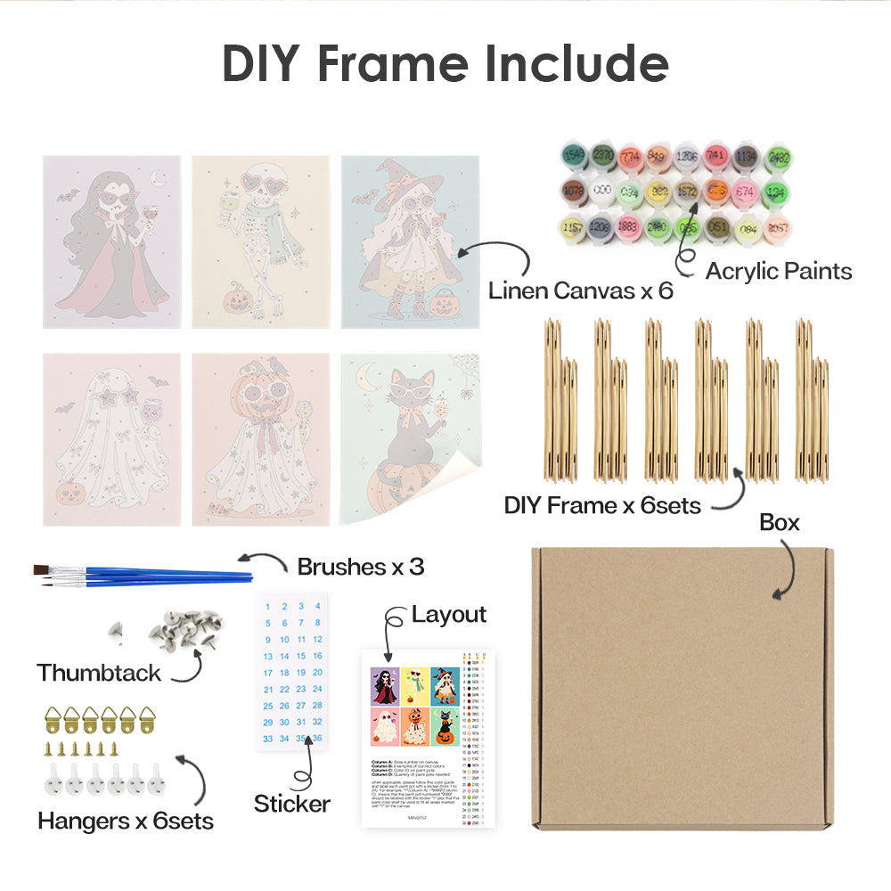 Chic Halloween Party mini paint by numbers – image 18