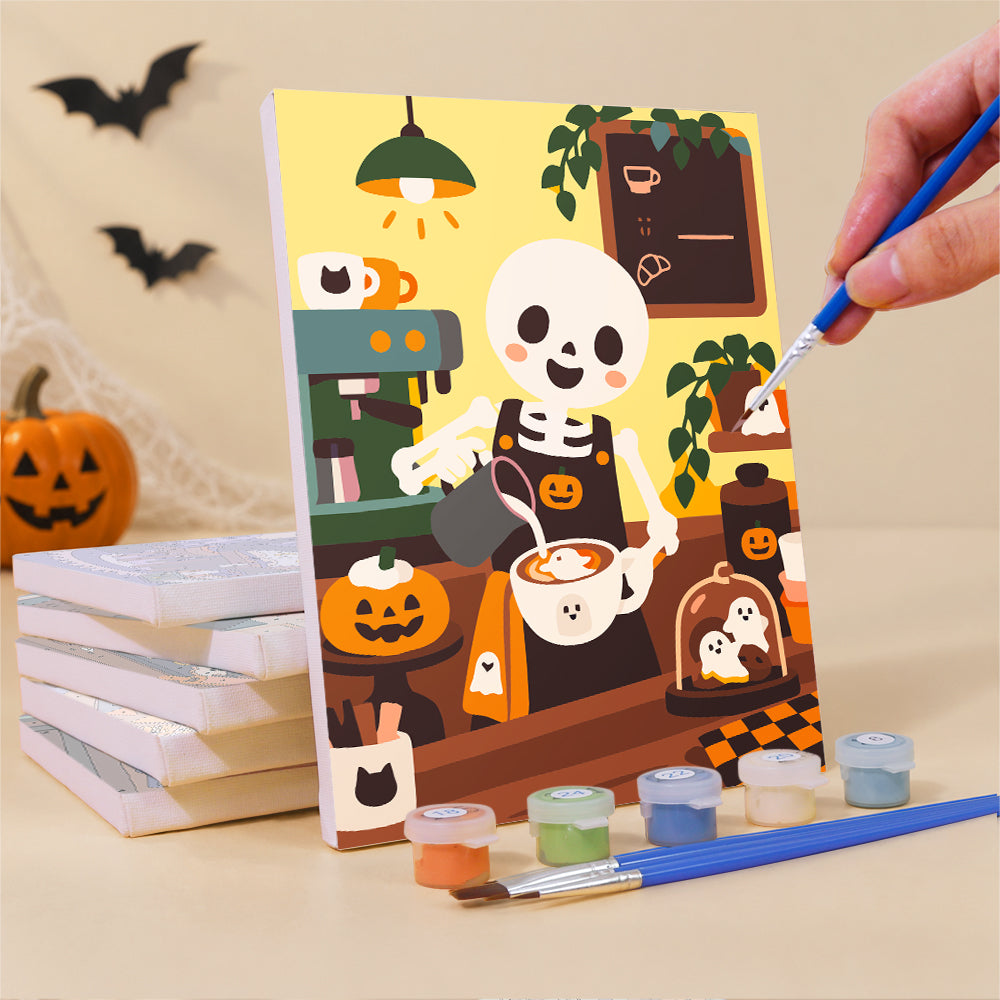 Cozy Halloween Workshop mini paint by numbers – image 3