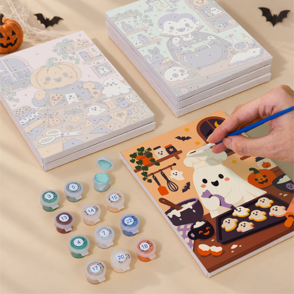 Cozy Halloween Workshop mini paint by numbers – image 4