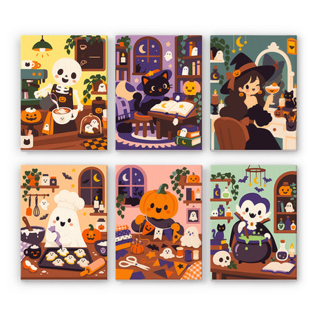 Cozy Halloween Workshop mini paint by numbers – image 7