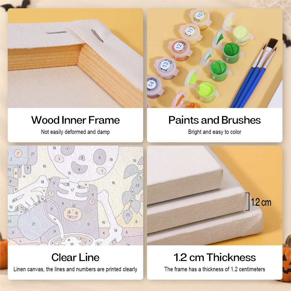 Cozy Halloween Workshop mini paint by numbers – image 9