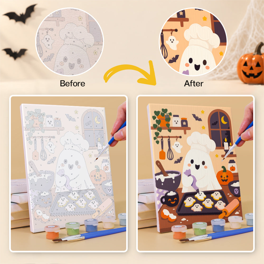 Cozy Halloween Workshop mini paint by numbers – image 10