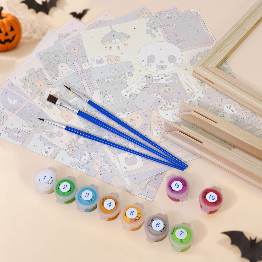 Cozy Halloween Workshop mini paint by numbers – image 11