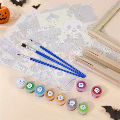 Cozy Halloween Workshop mini paint by numbers – image 11