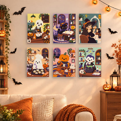 Cozy Halloween Workshop mini paint by numbers – image 15