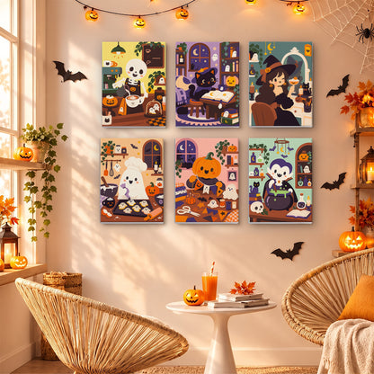 Cozy Halloween Workshop mini paint by numbers – image 16