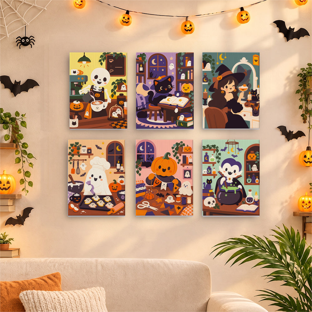 Cozy Halloween Workshop mini paint by numbers – image 17