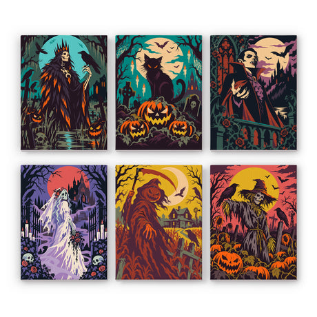 Vintage Horror Halloween mini paint by numbers – image 7