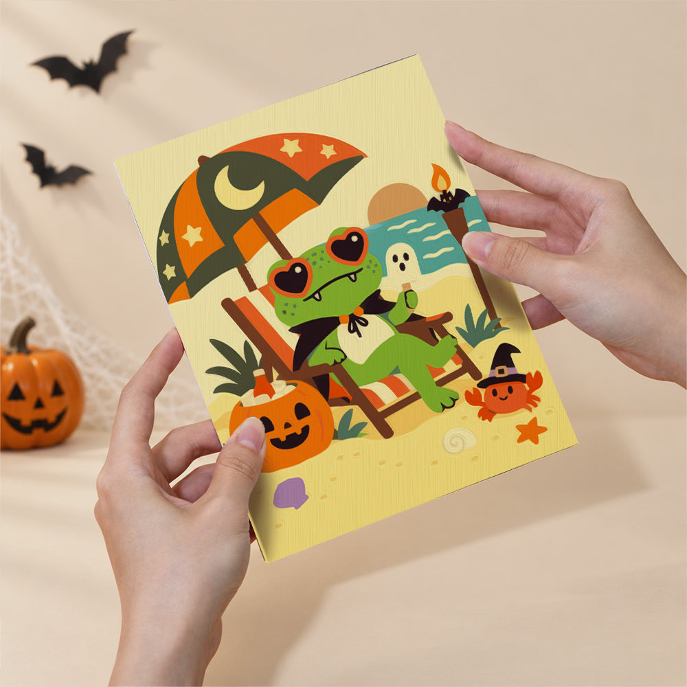 Pirate Frog Beach Holiday mini paint by numbers – image 6