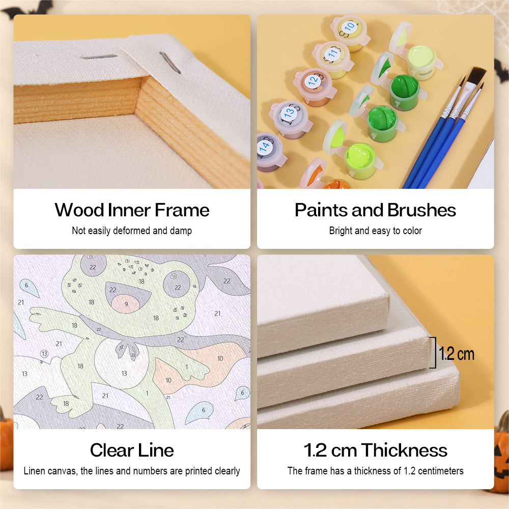 Pirate Frog Beach Holiday mini paint by numbers – image 9