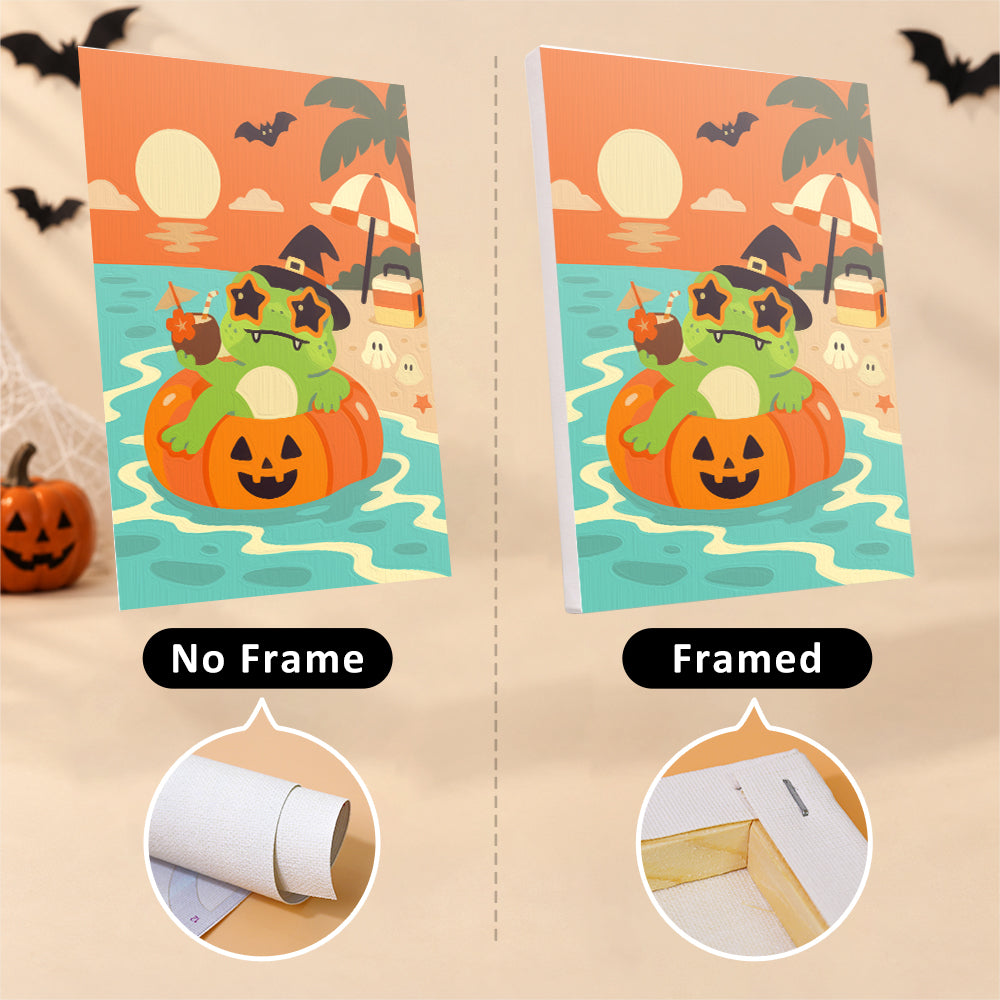 Pirate Frog Beach Holiday mini paint by numbers – image 13