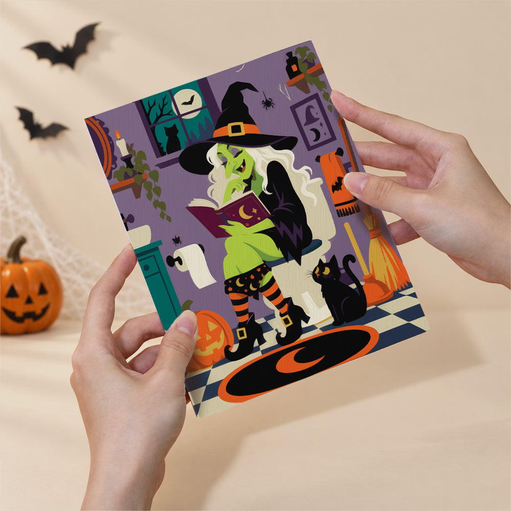 Halloween Bathroom Characters mini paint by numbers – image 6
