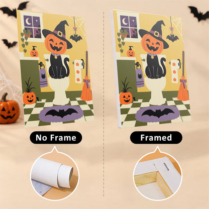 Halloween Bathroom Characters mini paint by numbers – image 13