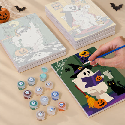 Funny Bathroom Ghosts mini paint by numbers – image 4