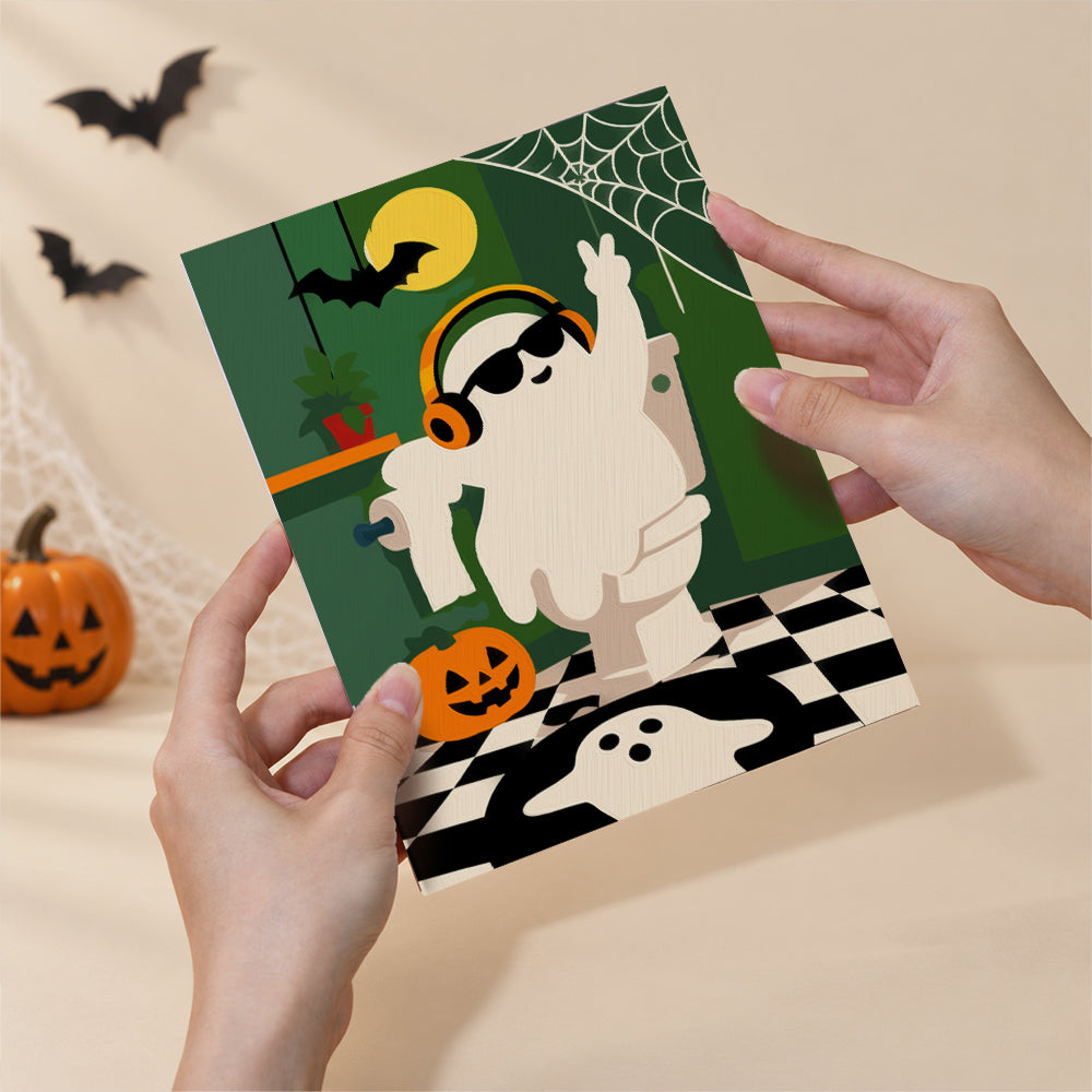 Funny Bathroom Ghosts mini paint by numbers – image 6
