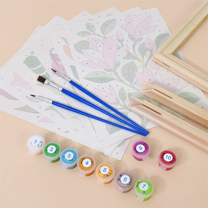 Modern Botanical Flowers mini paint by numbers – image 11