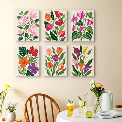 Modern Botanical Flowers mini paint by numbers – image 14
