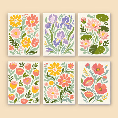 Pastel Folk Floral mini paint by numbers – image 8