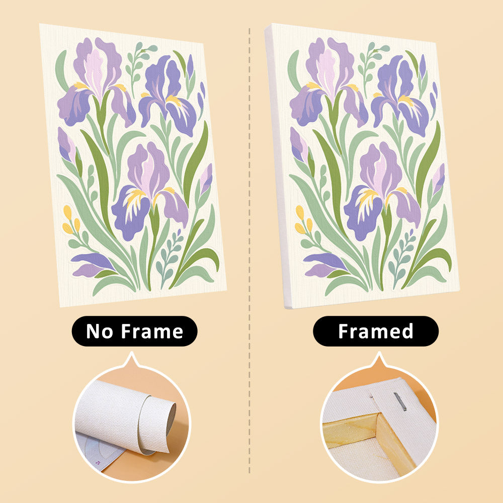 Pastel Folk Floral mini paint by numbers – image 13