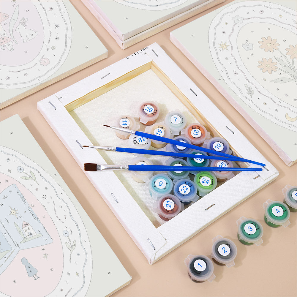 Whimsical Pastel Vignettes mini paint by numbers – image 2