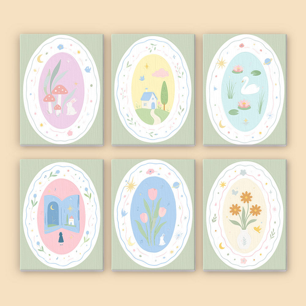 Whimsical Pastel Vignettes mini paint by numbers – image 8