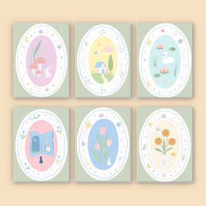 Whimsical Pastel Vignettes mini paint by numbers – image 8