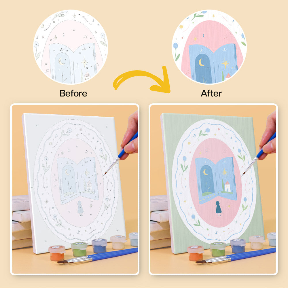 Whimsical Pastel Vignettes mini paint by numbers – image 10
