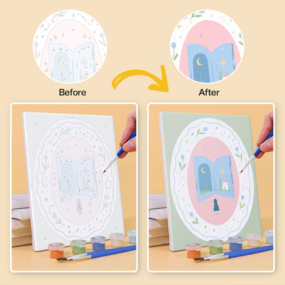 Whimsical Pastel Vignettes mini paint by numbers – image 10