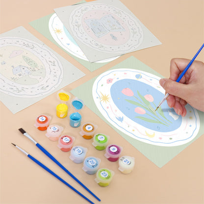 Whimsical Pastel Vignettes mini paint by numbers – image 12