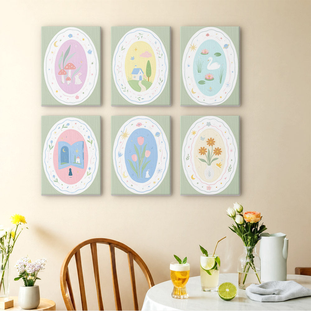 Whimsical Pastel Vignettes mini paint by numbers – image 14