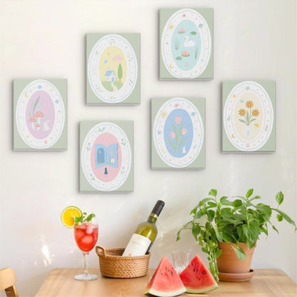 Whimsical Pastel Vignettes mini paint by numbers – image 17