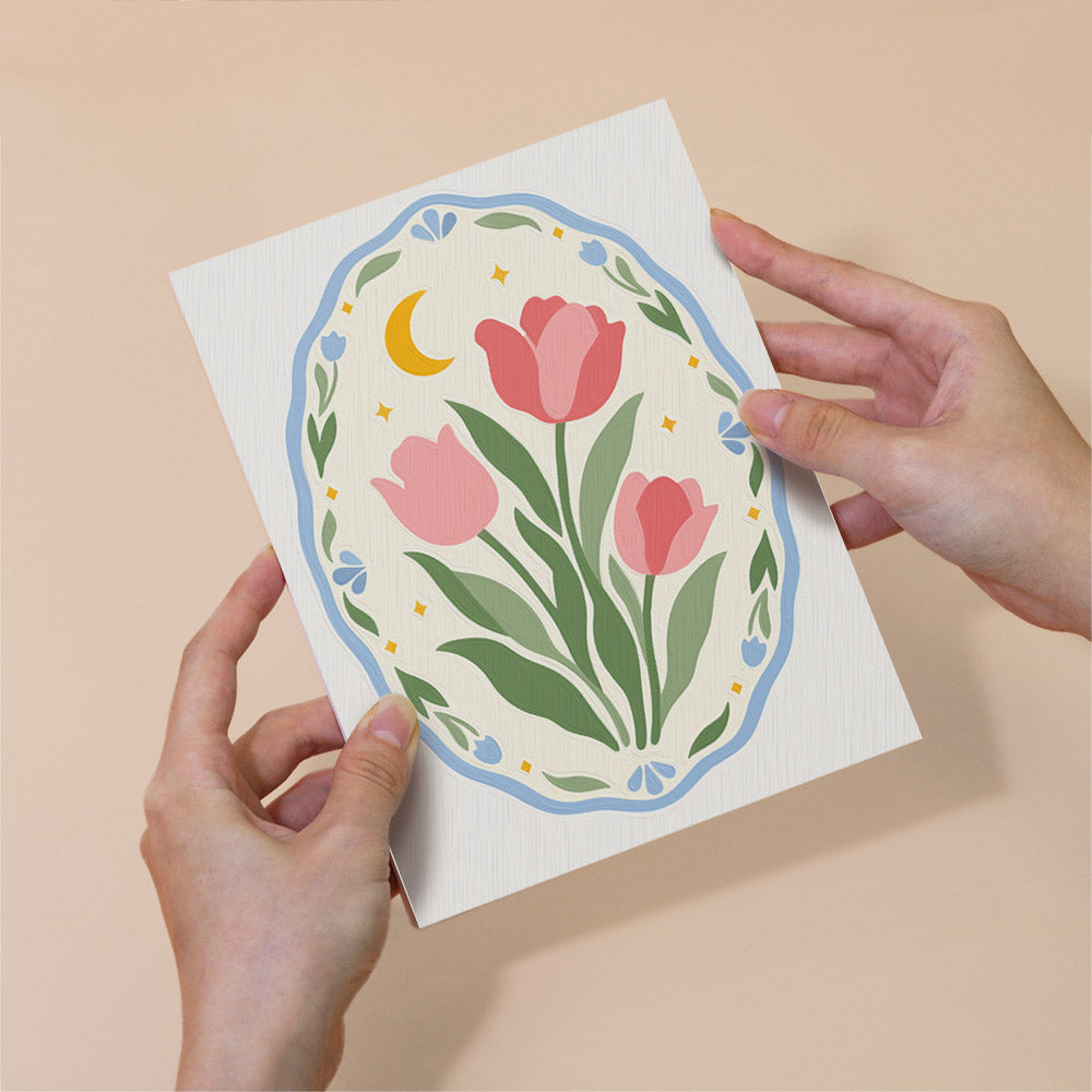 Blue Floral Medallions mini paint by numbers – image 6