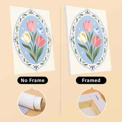 Blue Floral Medallions mini paint by numbers – image 13