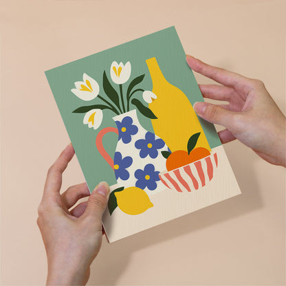 Colorful Vase and Fruit mini paint by numbers – image 6