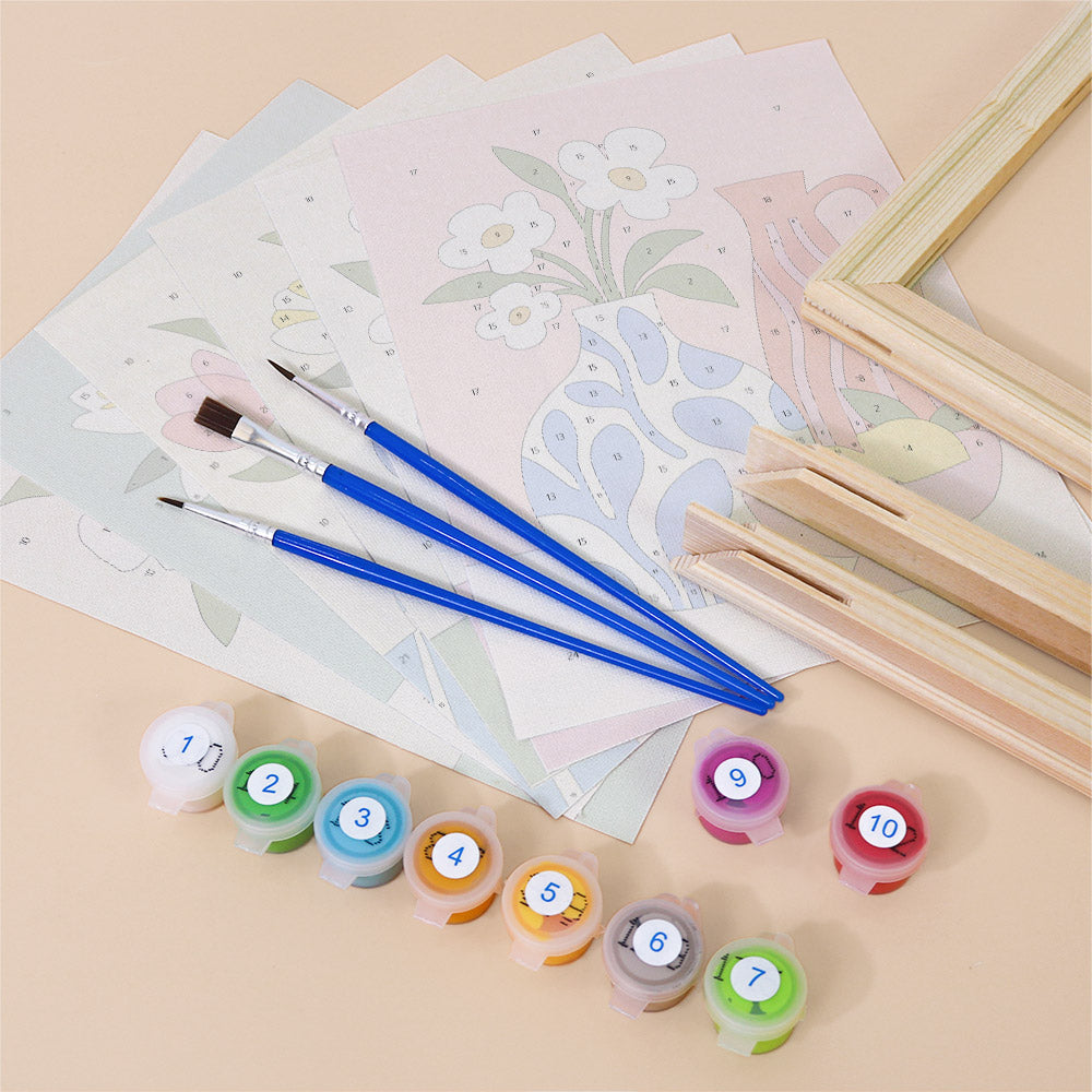 Colorful Vase and Fruit mini paint by numbers – image 11