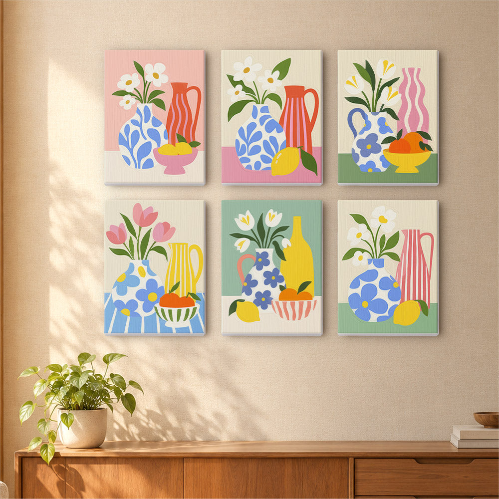 Colorful Vase and Fruit mini paint by numbers – image 16
