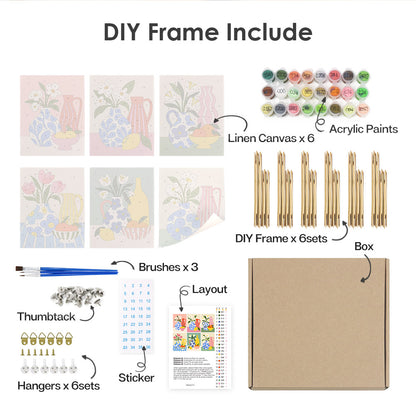 Colorful Vase and Fruit mini paint by numbers – image 18