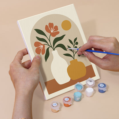 Earthy Ceramic Still Life mini paint by numbers – image 5