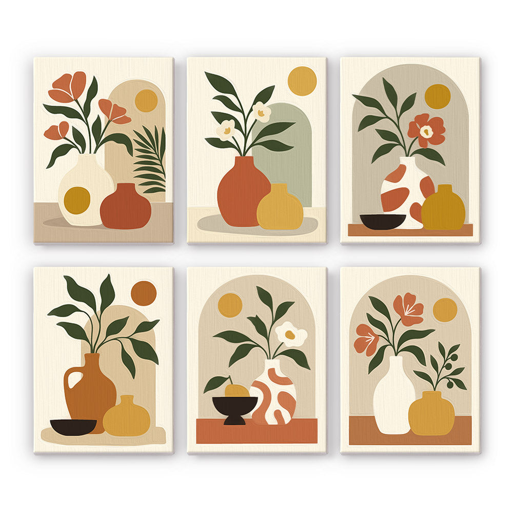 Earthy Ceramic Still Life mini paint by numbers – image 7