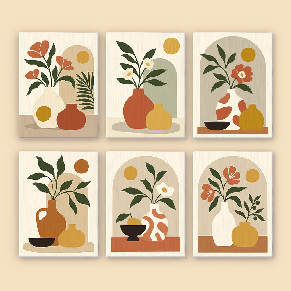 Earthy Ceramic Still Life mini paint by numbers – image 8