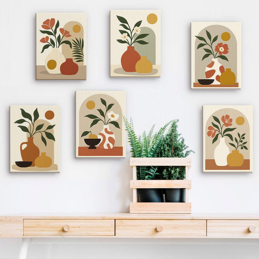 Earthy Ceramic Still Life mini paint by numbers – image 15