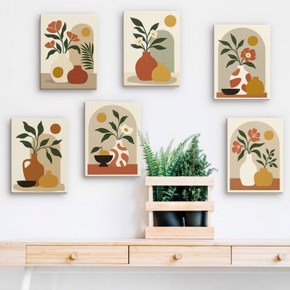 Earthy Ceramic Still Life mini paint by numbers – image 15