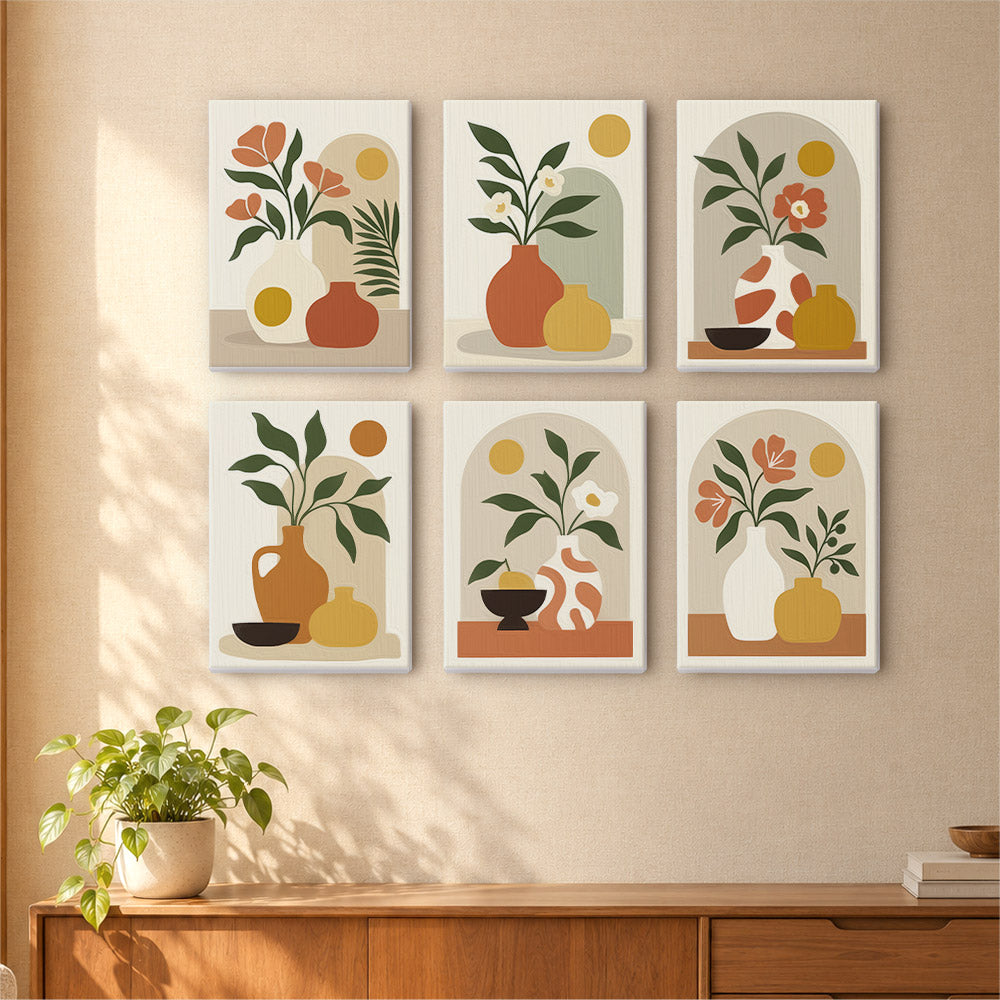 Earthy Ceramic Still Life mini paint by numbers – image 16