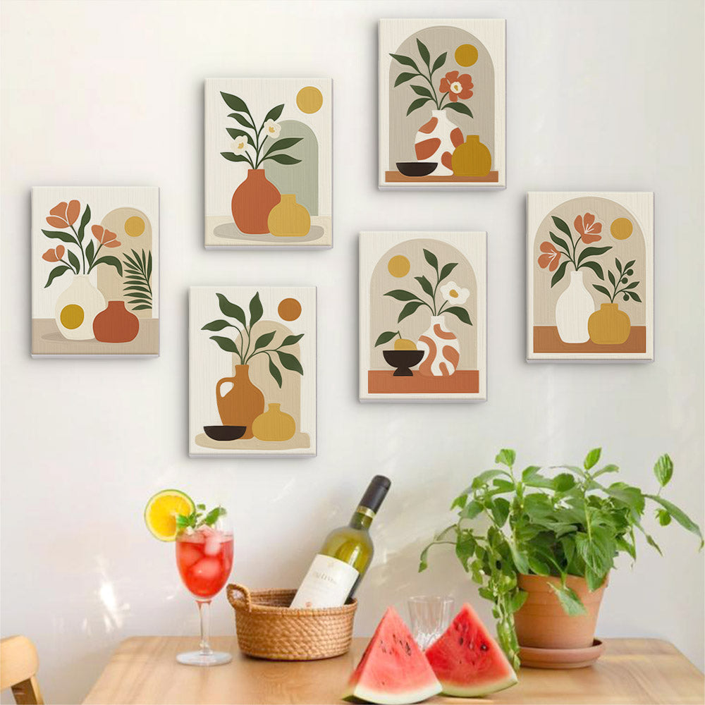 Earthy Ceramic Still Life mini paint by numbers – image 17