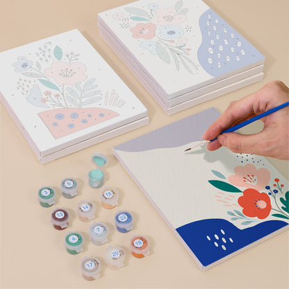 Modern Abstract Floral mini paint by numbers – image 4