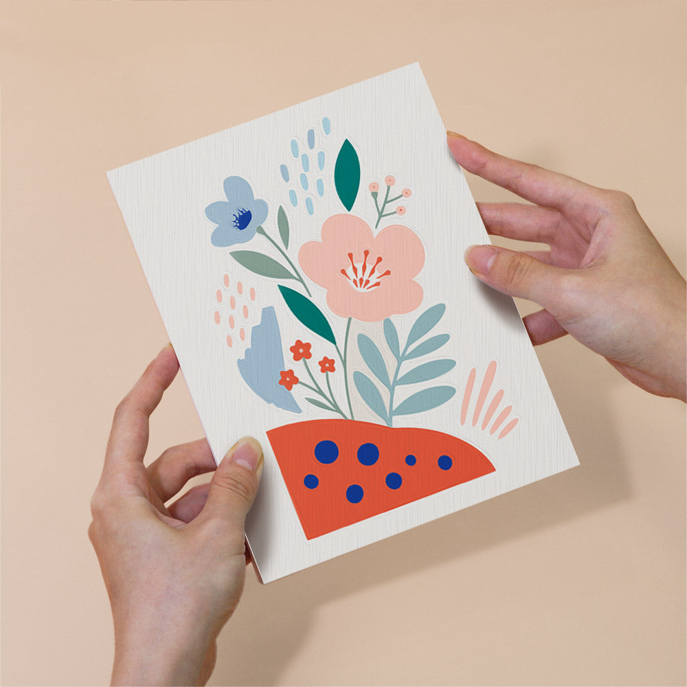 Modern Abstract Floral mini paint by numbers – image 6