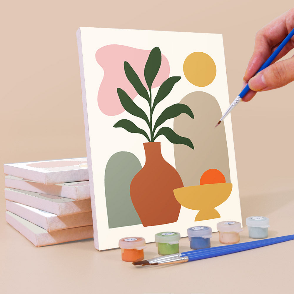 Terracotta Vase Abstracts mini paint by numbers – image 3