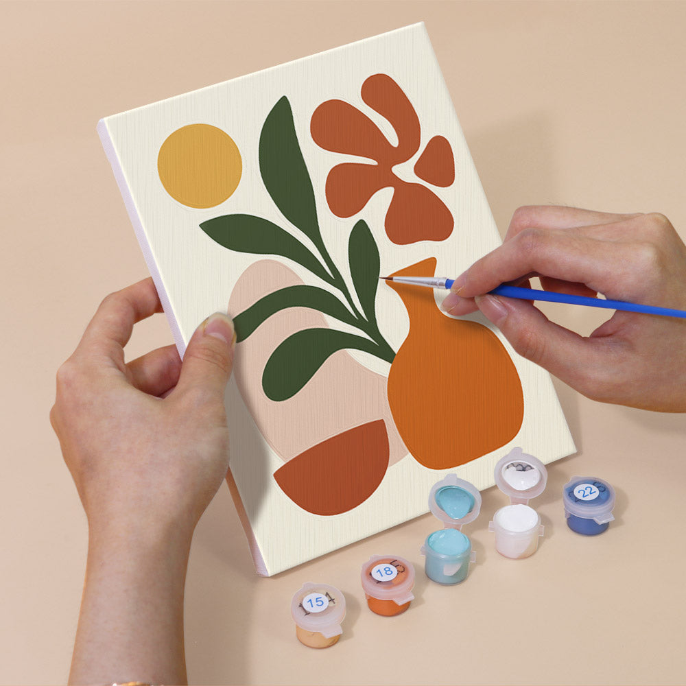 Terracotta Vase Abstracts mini paint by numbers – image 5