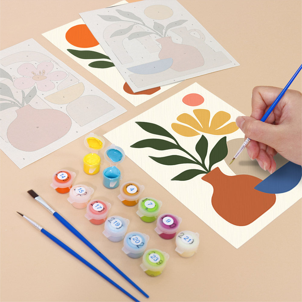 Terracotta Vase Abstracts mini paint by numbers – image 12